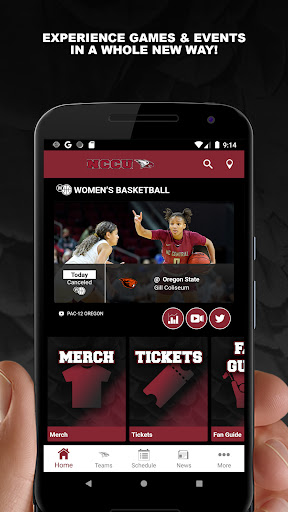 Android application NCCU Eagles Athletics screenshort