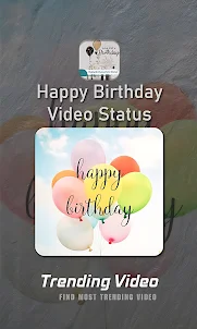 Happy Birthday Video Status