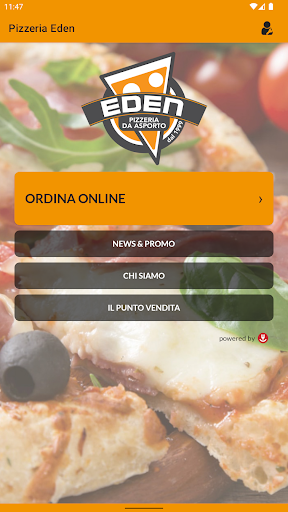 Android application Pizzeria Eden screenshort
