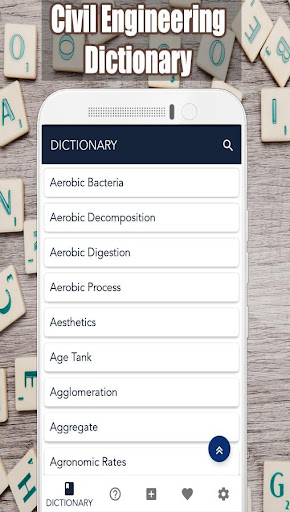 Android application Civil Engineering Dictionary screenshort