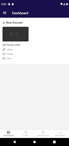Android application EduZone IAS screenshort