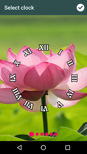 Lotus Clock Live Wallpaper Screen 2