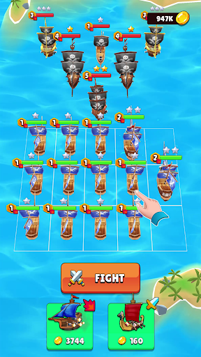 Merge Pirates Caribbean Battle