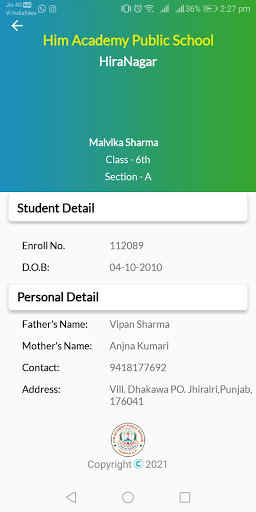 HAPS Student Screen 2