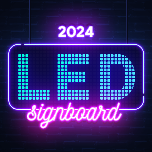 Lightboard:Scrolling Neon Text logo
