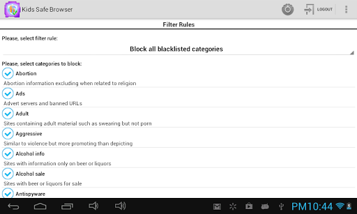 Kids Safe Browser - License