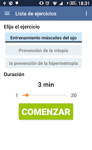 Ejercicios para los ojos Screenshot