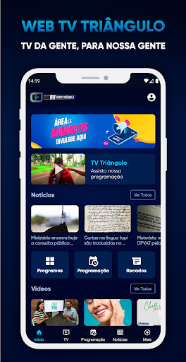 Android application Web TV Triângulo screenshort