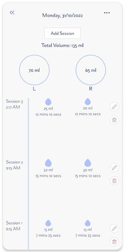 Théa Breast Pump Screen 3