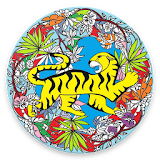 Animal Mandala Coloring Page Game icon