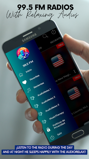Android application Radio 99.5 fm station screenshort