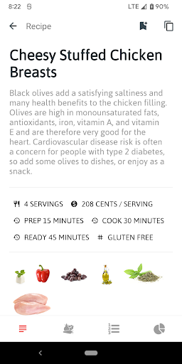Type 2 Diabetic Cookbook Screen 3