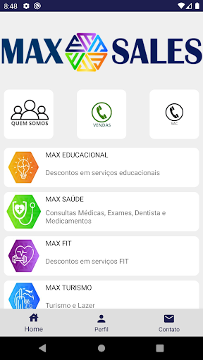 Android application Max Sales screenshort