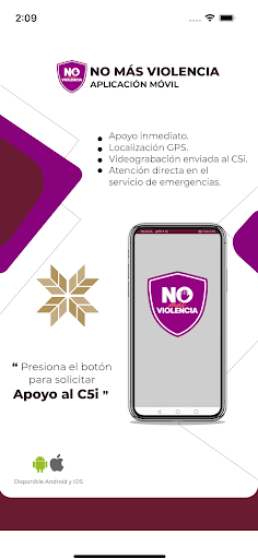 Android application No Mas Violencia screenshort