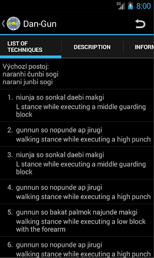 Taekwon-Do ITF Theory Screen 3