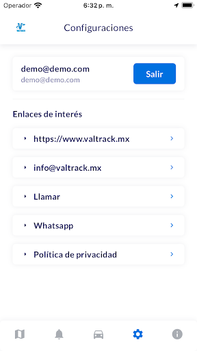 VALTRACK Screen 3