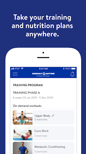 Screenshot of Workout Anytime Go