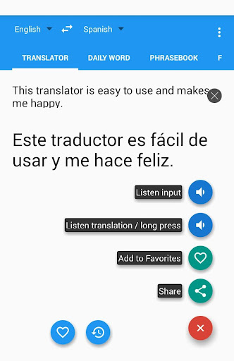 Translate with Talking Translator/Traductor 7.7.5 screenshots 1