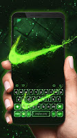 screenshot of Green Neon Check Theme