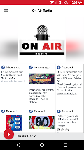 Android application On Air Radio screenshort