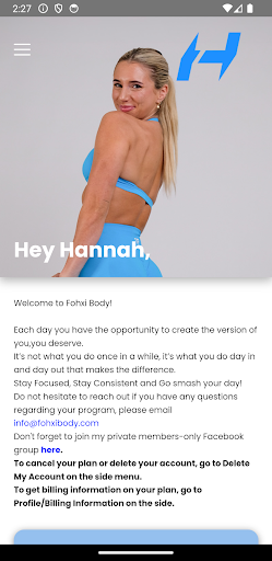 Android application Fohxi Body screenshort