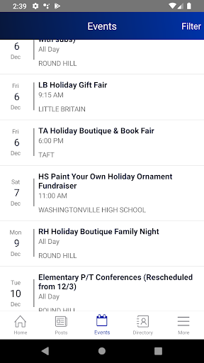 Washingtonville Schools Screen 2