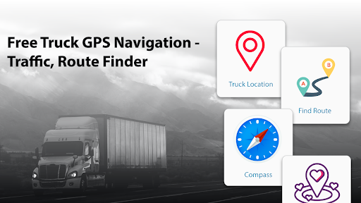 Android application Truck GPS Navigate RouteFinder screenshort