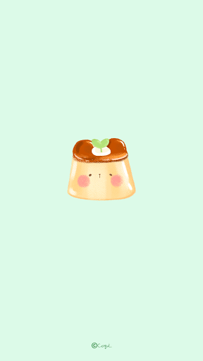 Android application 카카오톡 테마 - 말랑몰랑곰돌이푸푸딩_베이비민트 screenshort