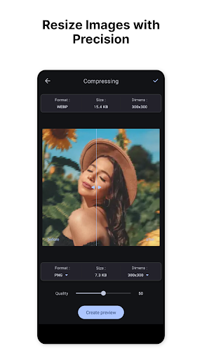ImageLite Compress Resize Crop Android App Screenshot 2