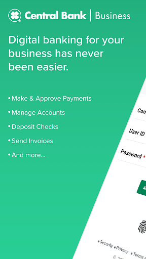 Android application Central Bank - Business screenshort