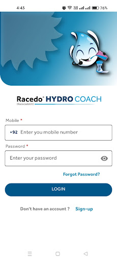 Android application Racedo Hydro Coach screenshort
