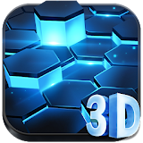 3D Neon Tech Hexagon Theme icon