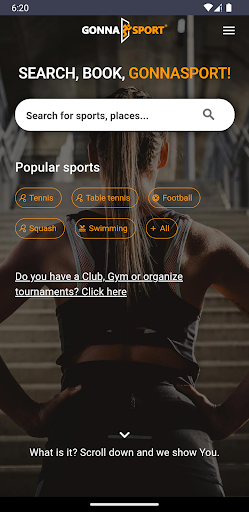 Android application GonnaSport screenshort