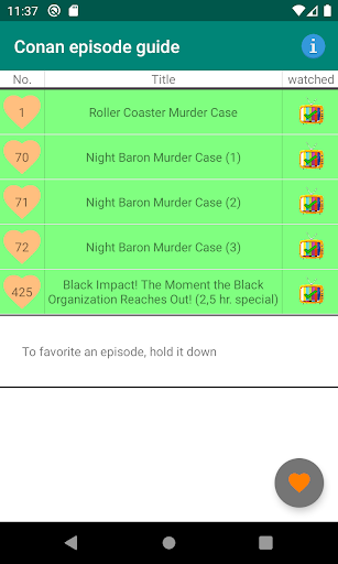 Conan episode guide 4