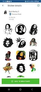 Bob Marley Sticker WhatsApp