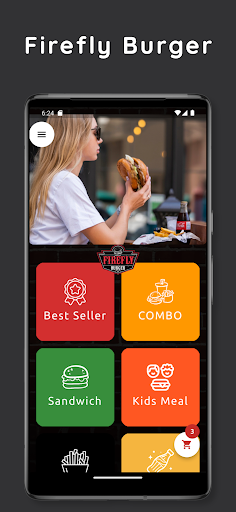 Android application FireFly Burger screenshort