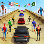 Cover Image of Télécharger SuperHero Mega Ramp: Jeux de voiture  APK