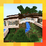 Modern House in the Mountain. Map for MCPE icon