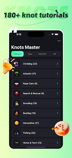 Android application Knots Master screenshort