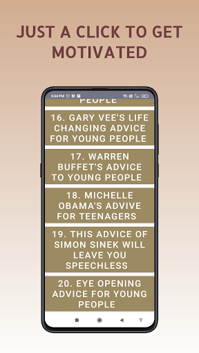 Android application MOTIVATICA screenshort