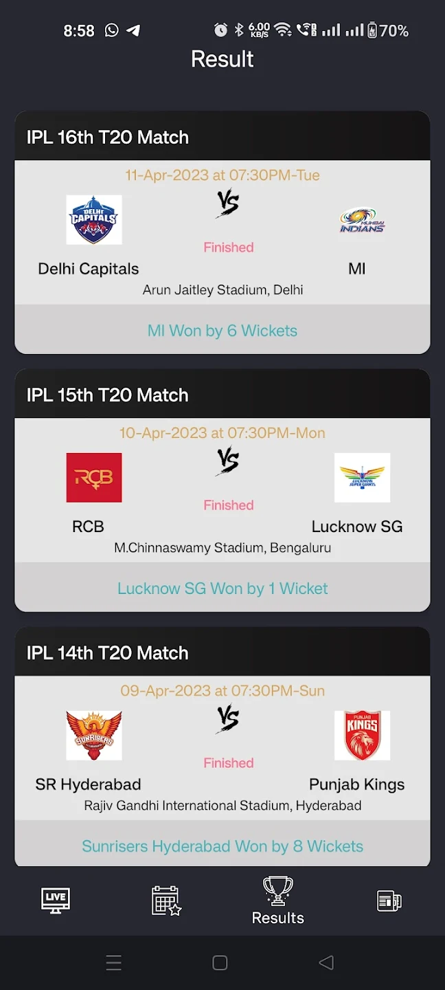 PC에서 Live Cricket Scores 앱을 다운로드 LD플레이어