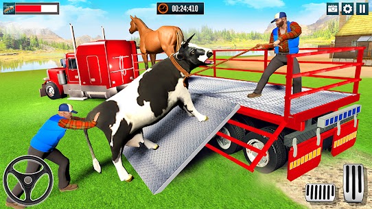 نقل حيوانات المزرعة: ألعاب قيادة الشاحنة الطائرة 1