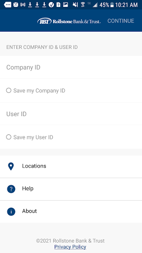 Android application RBT Business screenshort