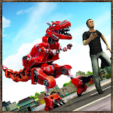 Scary Dino Robot 3D : City Battle 2018 icon