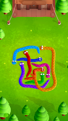 Android application Tangled Snakes - Sort Puzzle screenshort