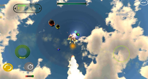 Android application Asteroid in space screenshort