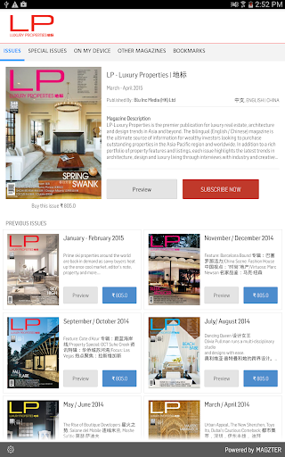 Android application LP - Luxury Properties screenshort