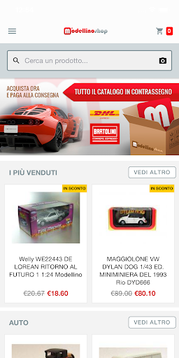 Android application Modellinoshop screenshort