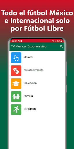 TV México fútbol en vivo Screen 3
