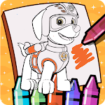 Cover Image of Download Hero Pups Patrol Coloring Game 1.5 APK